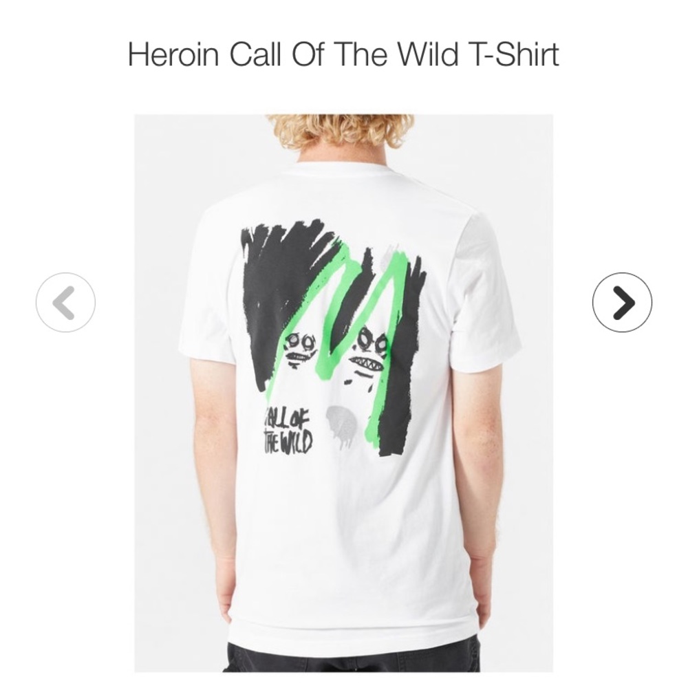 Heroin skateboard T-shirt